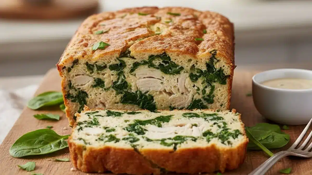 Pudink ze špenátu a kuřete: chutný, jednoduchý a výživný recept pouze ze 7 ingrediencí.